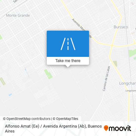 Mapa de Alfonso Amat (Ee) / Avenida Argentina (Ab)