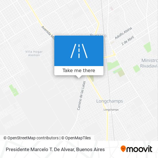 Presidente Marcelo T. De Alvear map