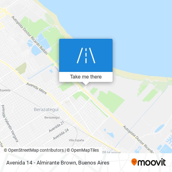 Mapa de Avenida 14 - Almirante Brown