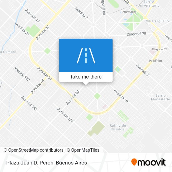 Plaza Juan D. Perón map