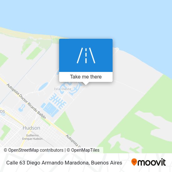 Mapa de Calle 63 Diego Armando Maradona