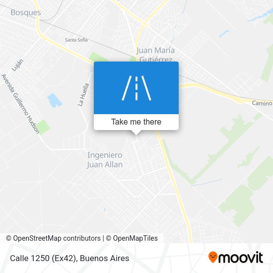 Calle 1250 (Ex42) map