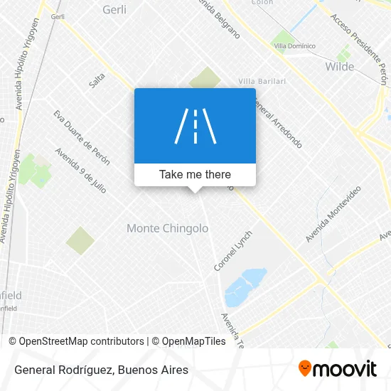 General Rodríguez map