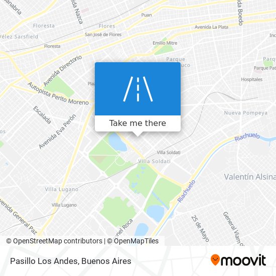 Pasillo Los Andes map