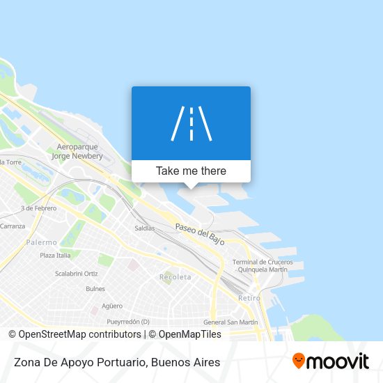 Zona De Apoyo Portuario map