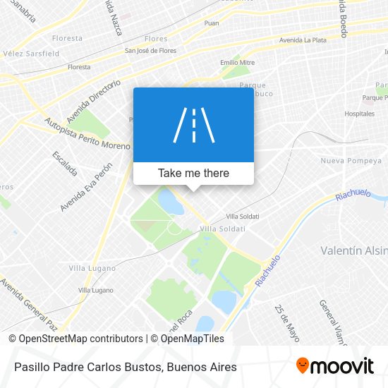 Pasillo Padre Carlos Bustos map