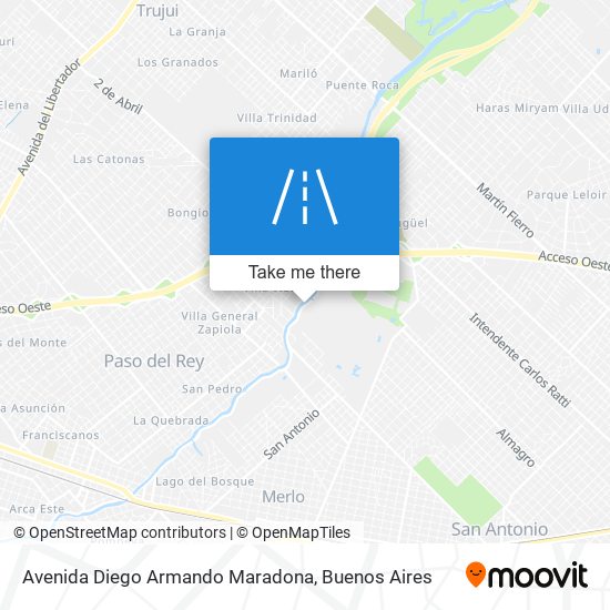 Avenida Diego Armando Maradona map