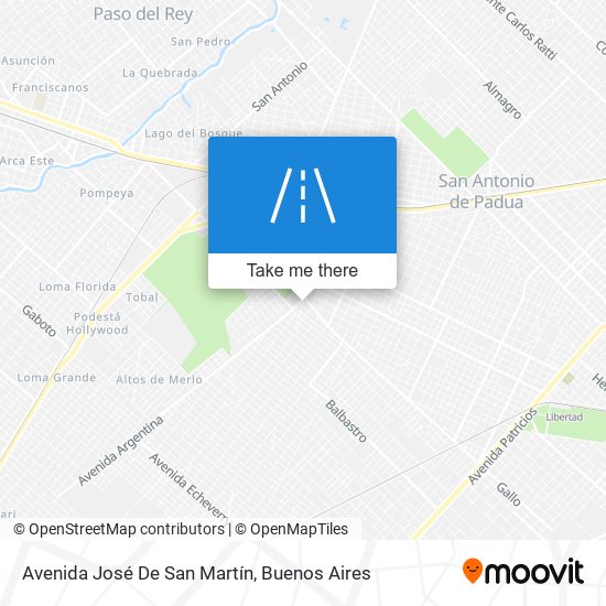 Avenida José De San Martín map