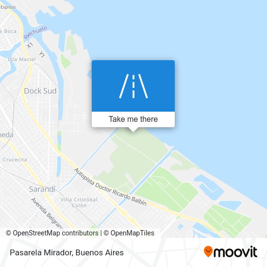 Mapa de Pasarela Mirador