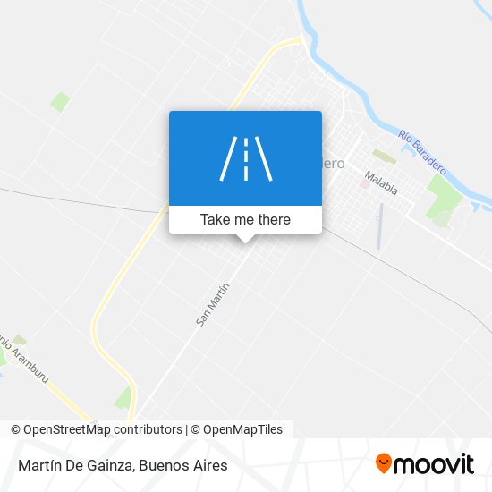 Martín De Gainza map