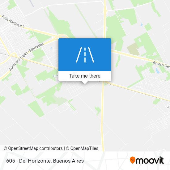 Mapa de 605 - Del Horizonte