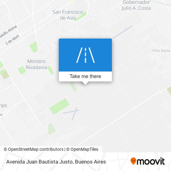 Avenida Juan Bautista Justo map