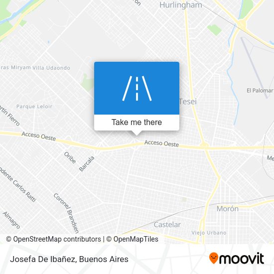 Josefa De Ibañez map