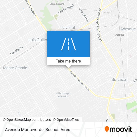 Avenida Monteverde map