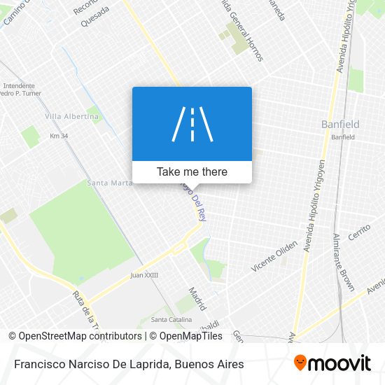 Francisco Narciso De Laprida map