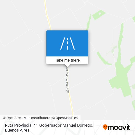 Ruta Provincial 41 Gobernador Manuel Dorrego map