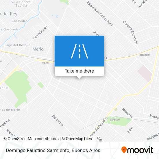 Domingo Faustino Sarmiento map