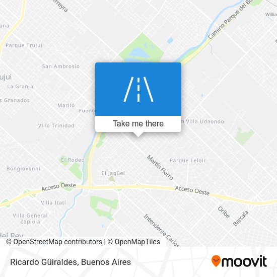 Ricardo Güiraldes map