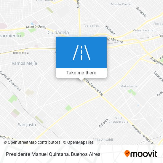 Presidente Manuel Quintana map