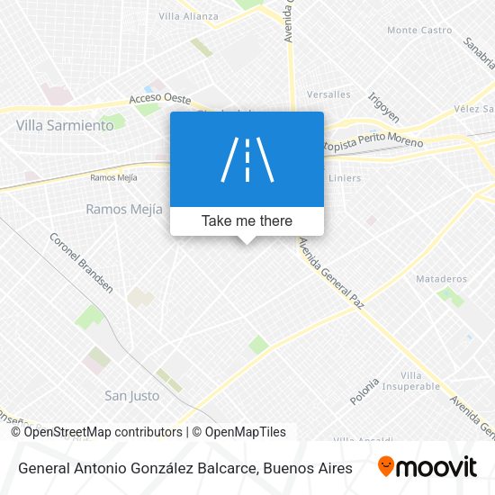 General Antonio González Balcarce map