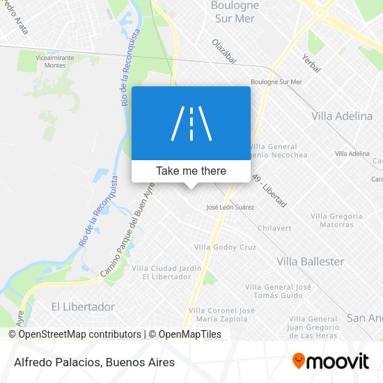 Alfredo Palacios map