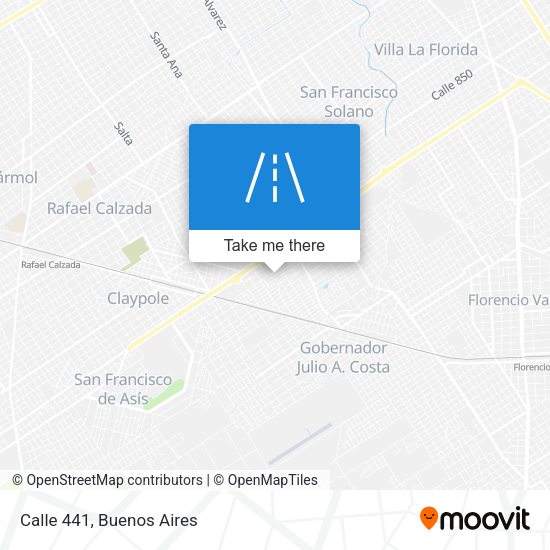 Calle 441 map