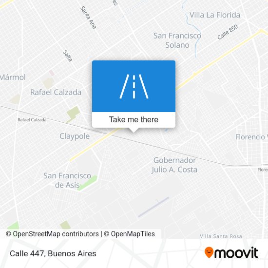Mapa de Calle 447