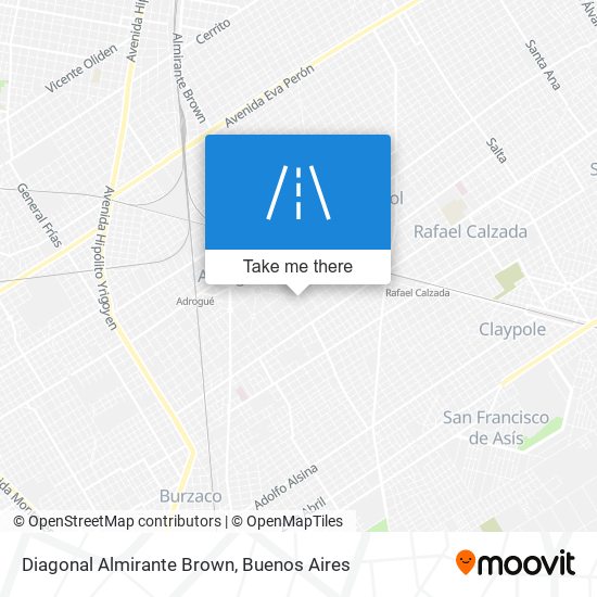 Diagonal Almirante Brown map
