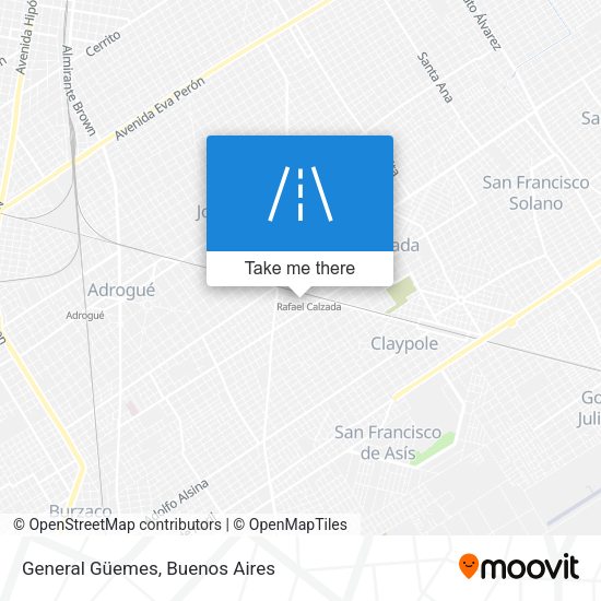 Mapa de General Güemes
