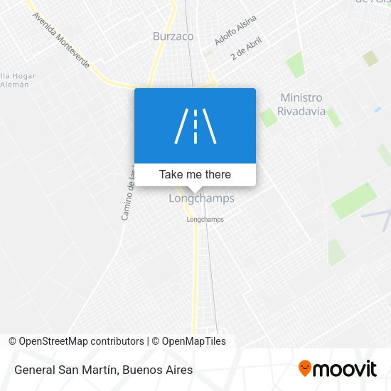 General San Martín map