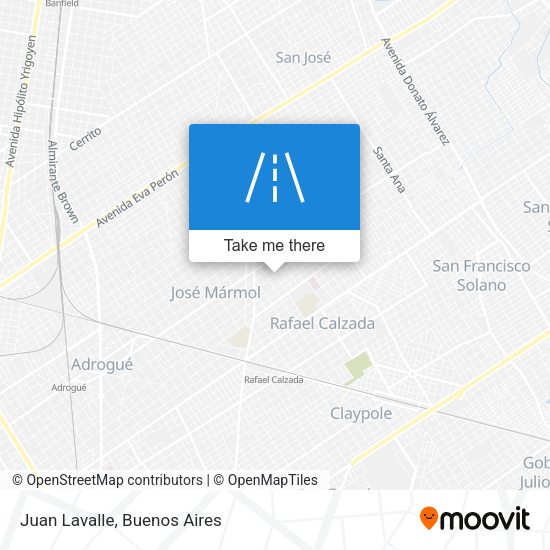 Mapa de Juan Lavalle