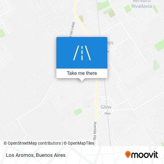 Los Aromos map