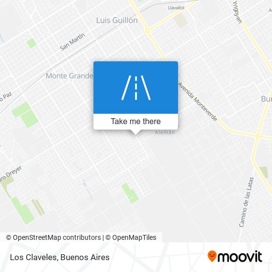 Los Claveles map