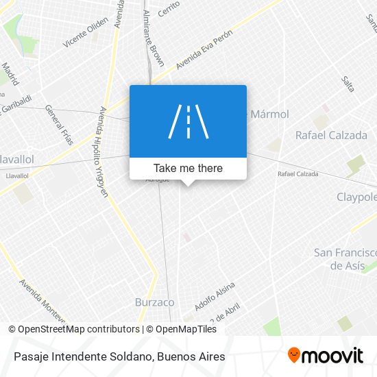 Pasaje Intendente Soldano map