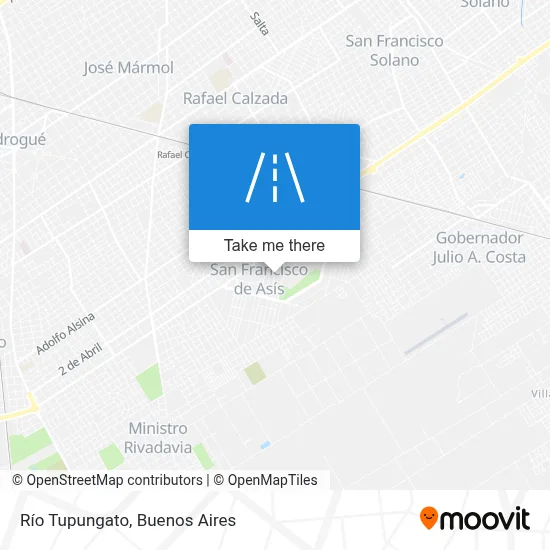 Río Tupungato map