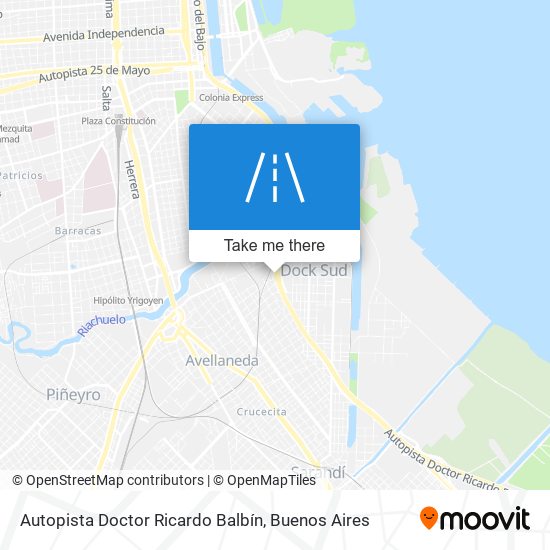 Autopista Doctor Ricardo Balbín map