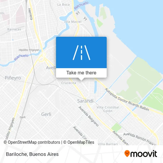 Bariloche map