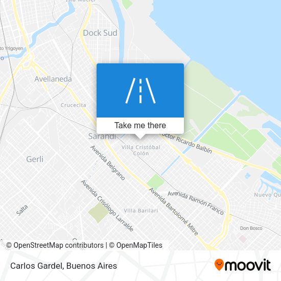 Mapa de Carlos Gardel