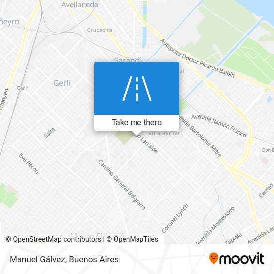 Manuel Gálvez map