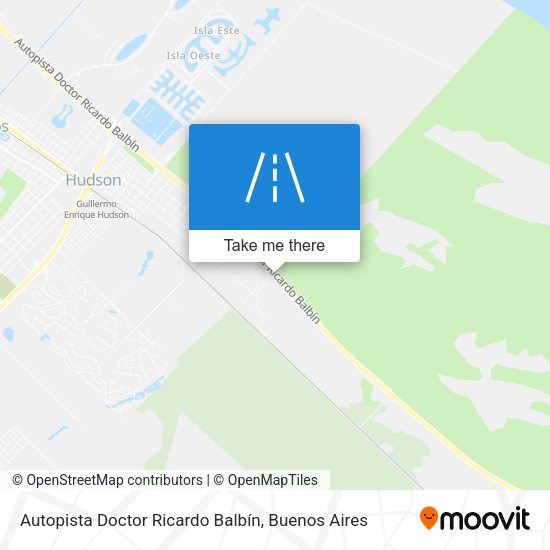 Autopista Doctor Ricardo Balbín map