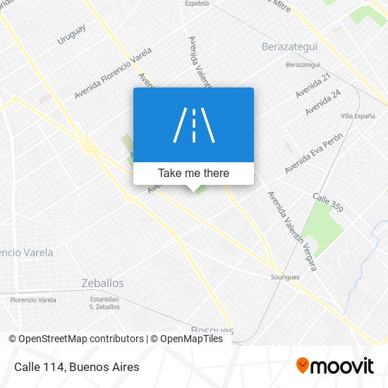 Calle 114 map
