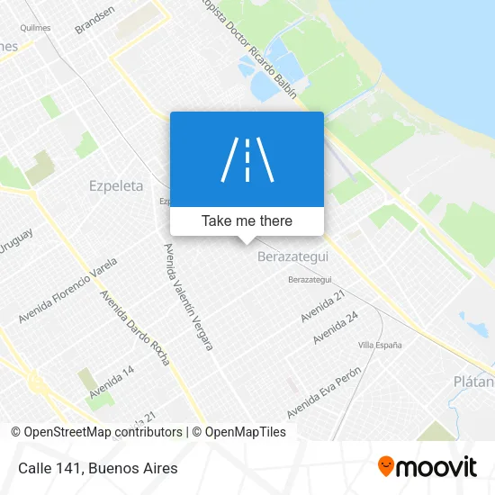 Calle 141 map
