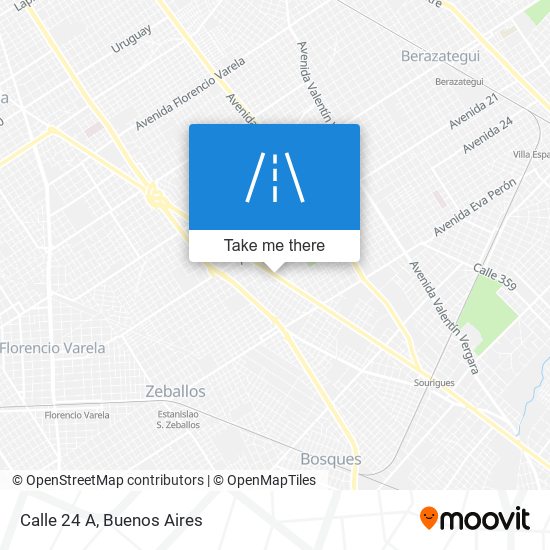 Calle 24 A map