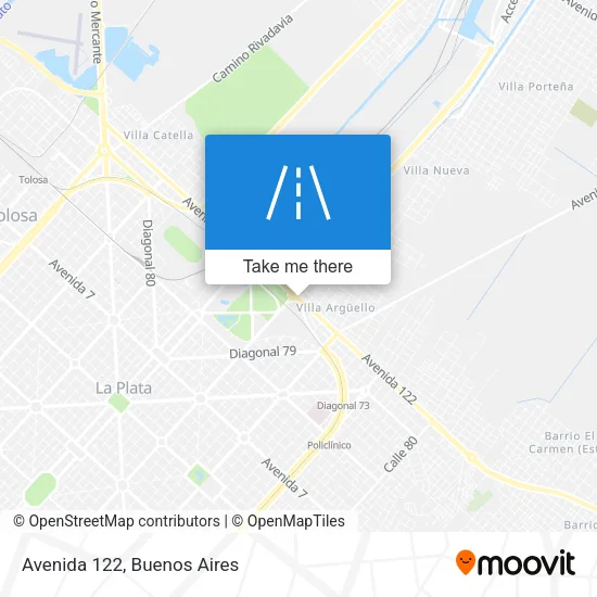 Avenida 122 map