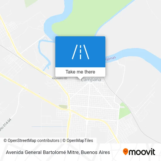 Avenida General Bartolomé Mitre map