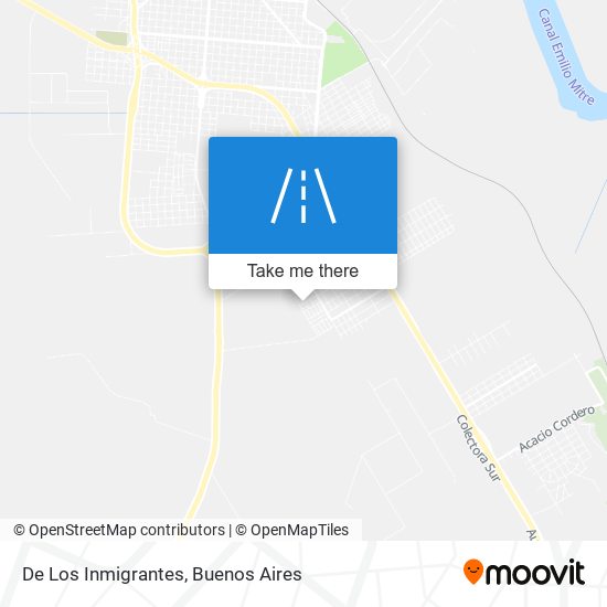 De Los Inmigrantes map