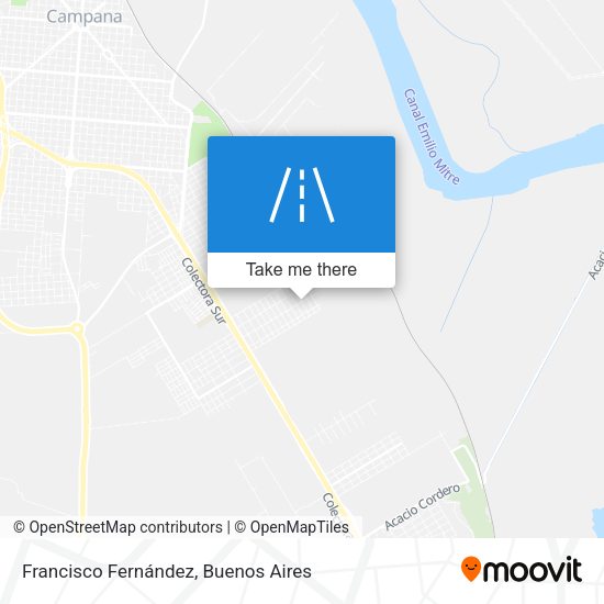 Mapa de Francisco Fernández