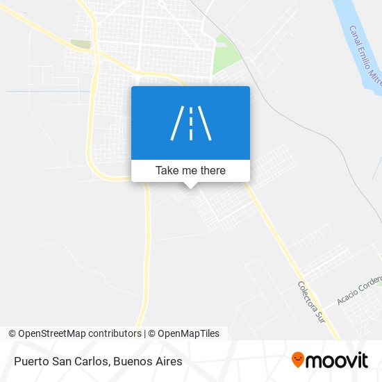 Puerto San Carlos map