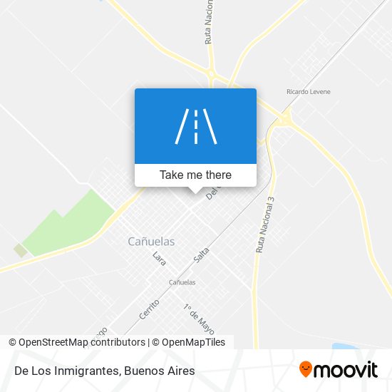 De Los Inmigrantes map