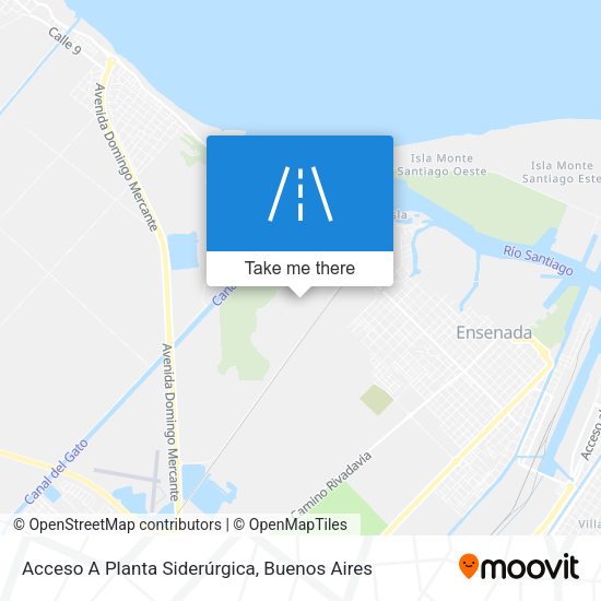 Mapa de Acceso A Planta Siderúrgica